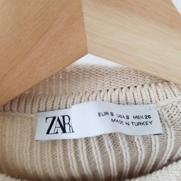 Zara cropped knit sweater top - Picture 3 of 5